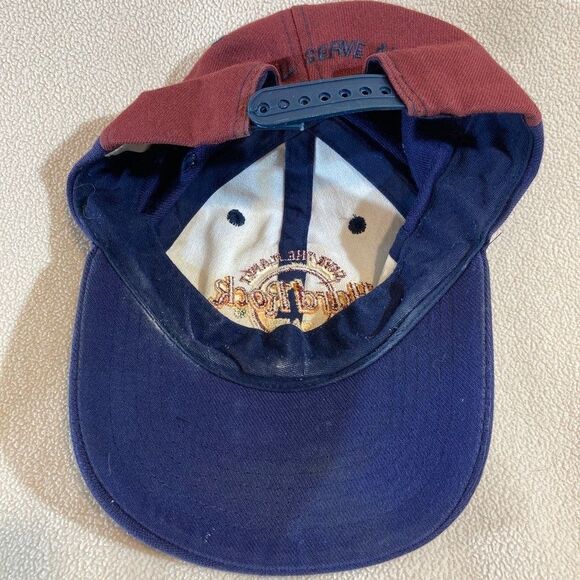 VTG Hard Rock Cafe Save The Planet Washington DC 90s Green Blue Hat Cap - Picture 2 of 3